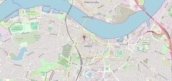 Vejkort over Aalborg