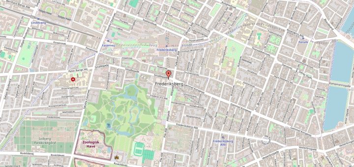 Vejkort over Frederiksberg