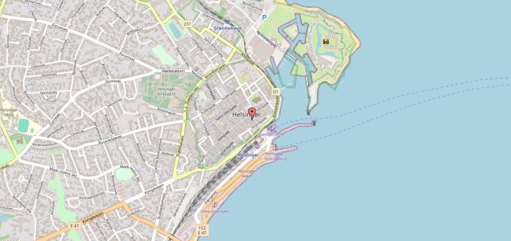 Vejkort over Helsingør