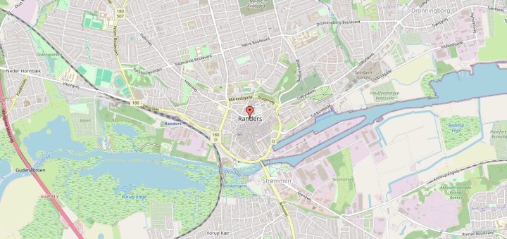 Vejkort over Randers