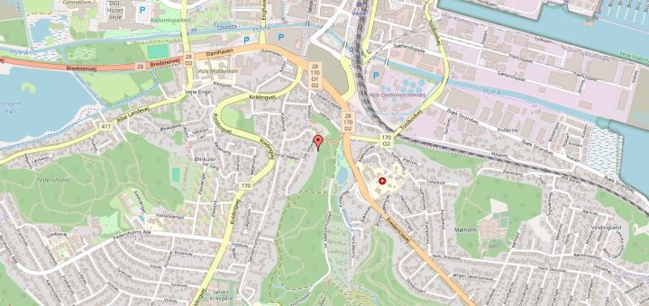 Vejkort over Vejle
