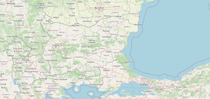 Kort Bulgarien